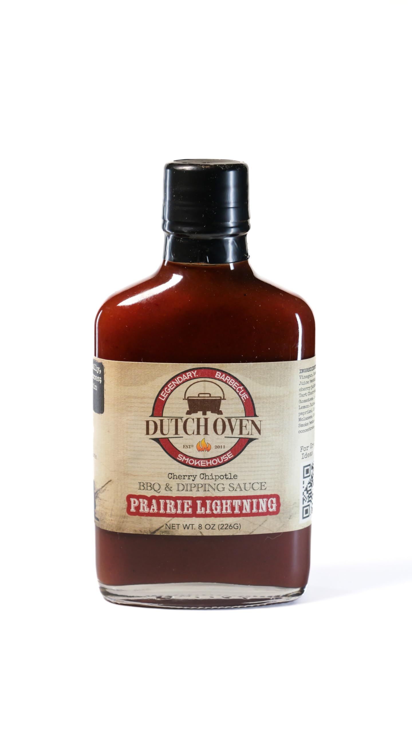 Outback Cookin Brushfire BBQ & Dipping Sauce - Hot & Spicy Barbecue Sauce - Perfect for Grilling, BBQ, Marinades, Dipping, Chicken, Wings, Pizza, Tacos, Burgers, and Steak Lovers - 8oz Flask Bottle