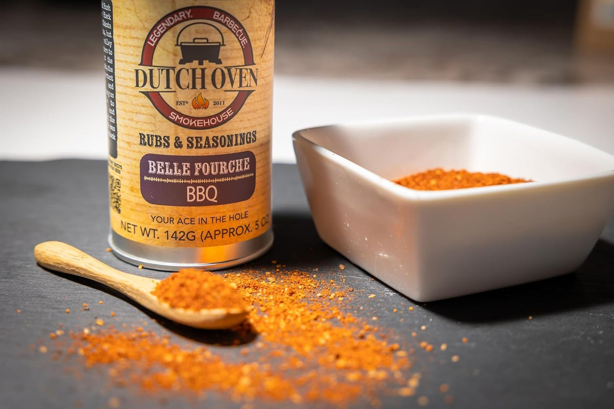Dutch Oven Variety Spice Pack - 6-Pack BBQ Seasoning Tins - Belle Fourche, Californio, Homestead, Wyoming, Chuckbox, Fenceline, Premium BBQ Rub for Grilling, Smoking, Cooking & Barbecue, 5 oz