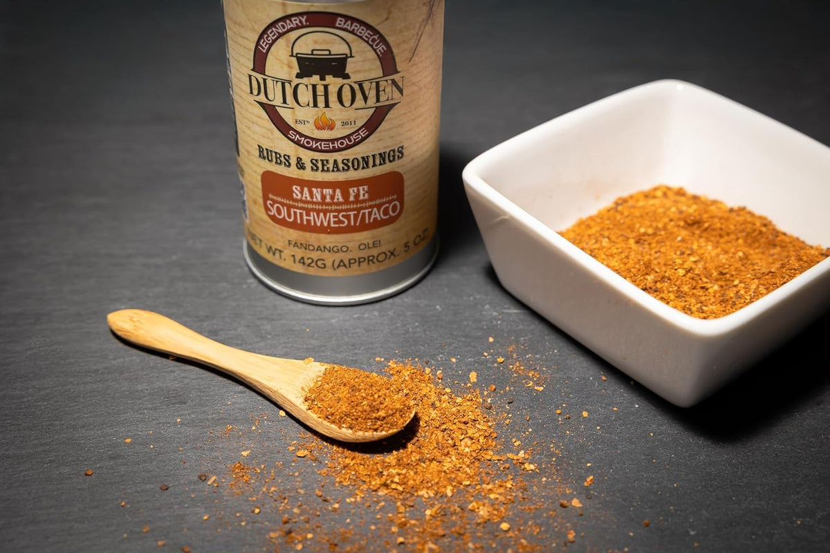 Dutch Oven Variety Spice Pack, 10-Pack BBQ Seasoning Collection, 5 oz Plastic Bottles, Premium BBQ Rubs and Spice Blends for Grilling, Smoking, Cooking, Beef, Pork, Chicken, Seafood & Vegetables