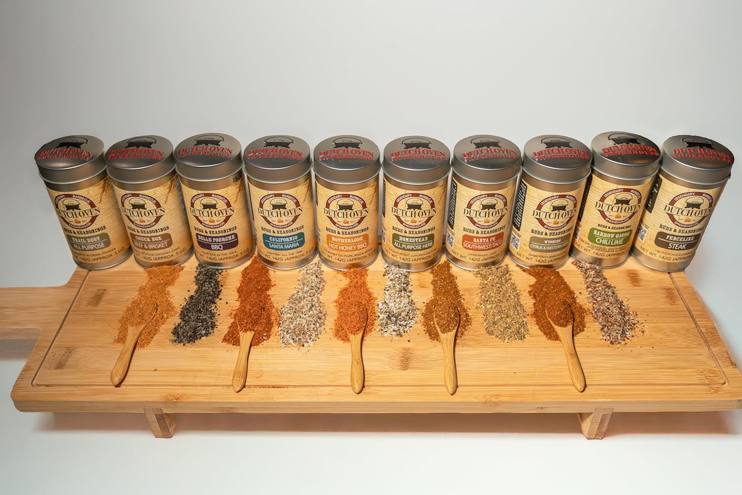 Variety Spice Pak II 4-pack 5.5 oz (Narrow Gauge, Homestead, Californio, Santa Fe)– 4-Pack