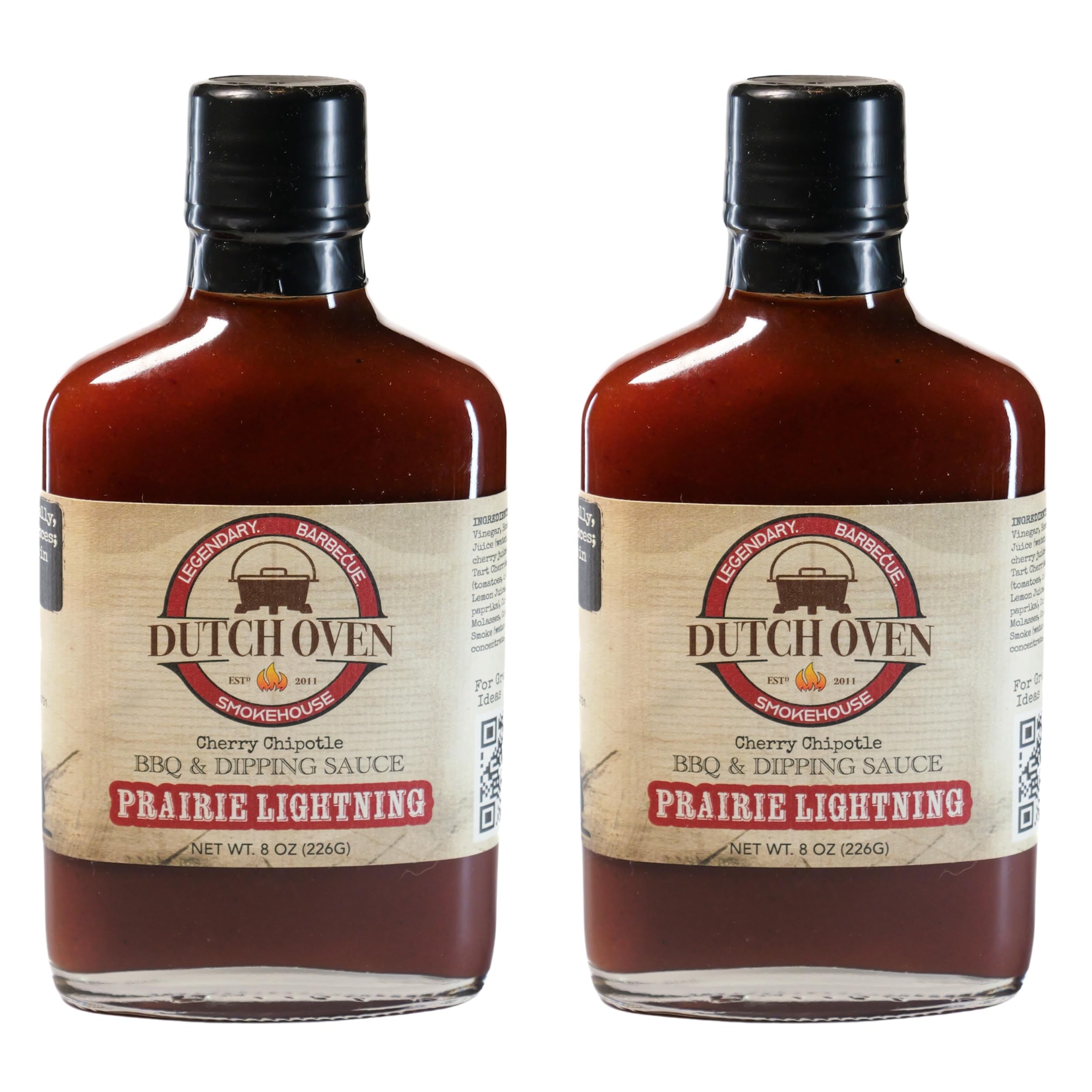 Outback Cookin Brushfire BBQ & Dipping Sauce - Hot & Spicy Barbecue Sauce - Perfect for Grilling, BBQ, Marinades, Dipping, Chicken, Wings, Pizza, Tacos, Burgers, and Steak Lovers - 8oz Flask Bottle