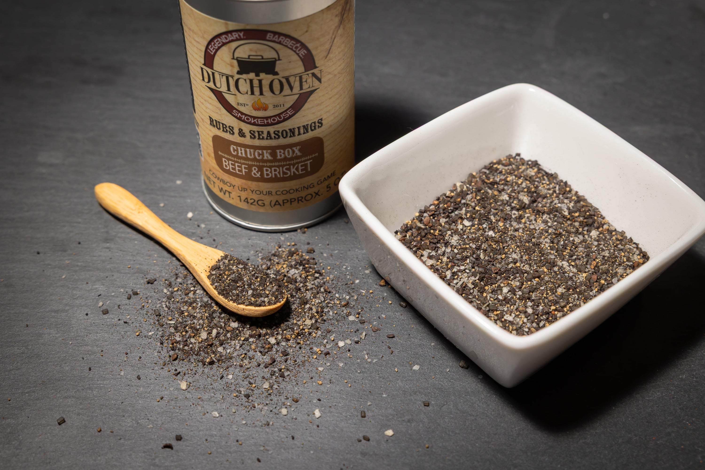 Dutch Oven Chuckbox Beef & Brisket Rub 5oz – Dutch Oven Smokehouse Flagship Blend