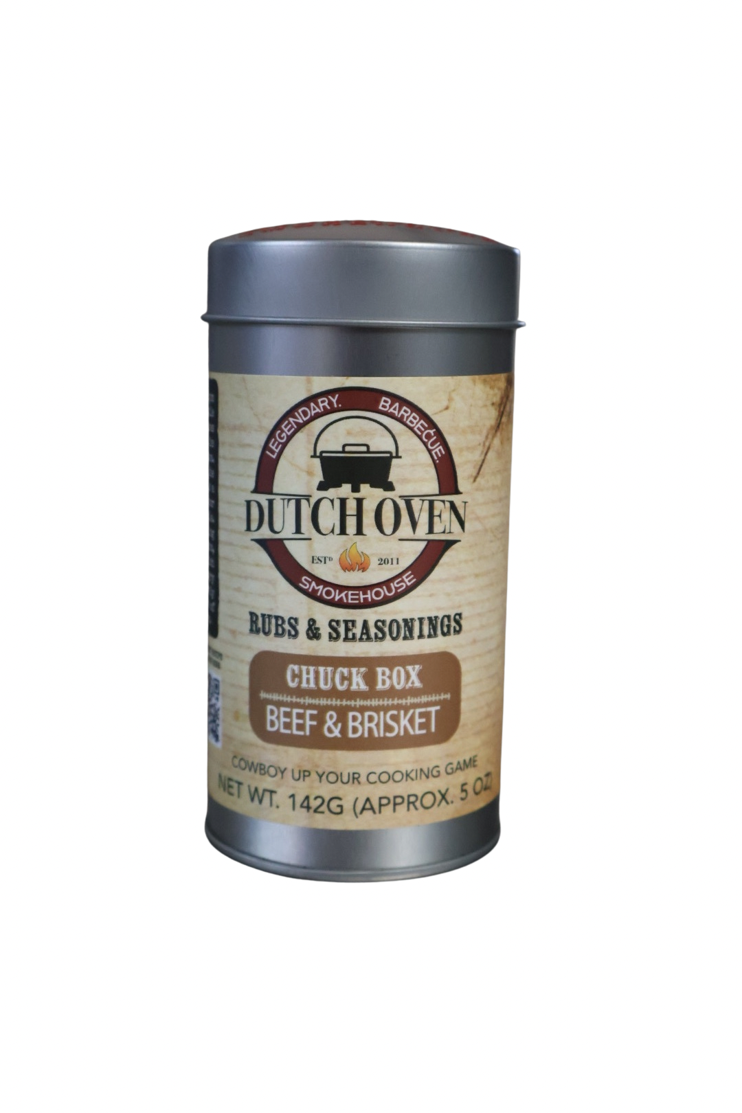 Dutch Oven Chuckbox Beef & Brisket Rub 5oz – Dutch Oven Smokehouse Flagship Blend