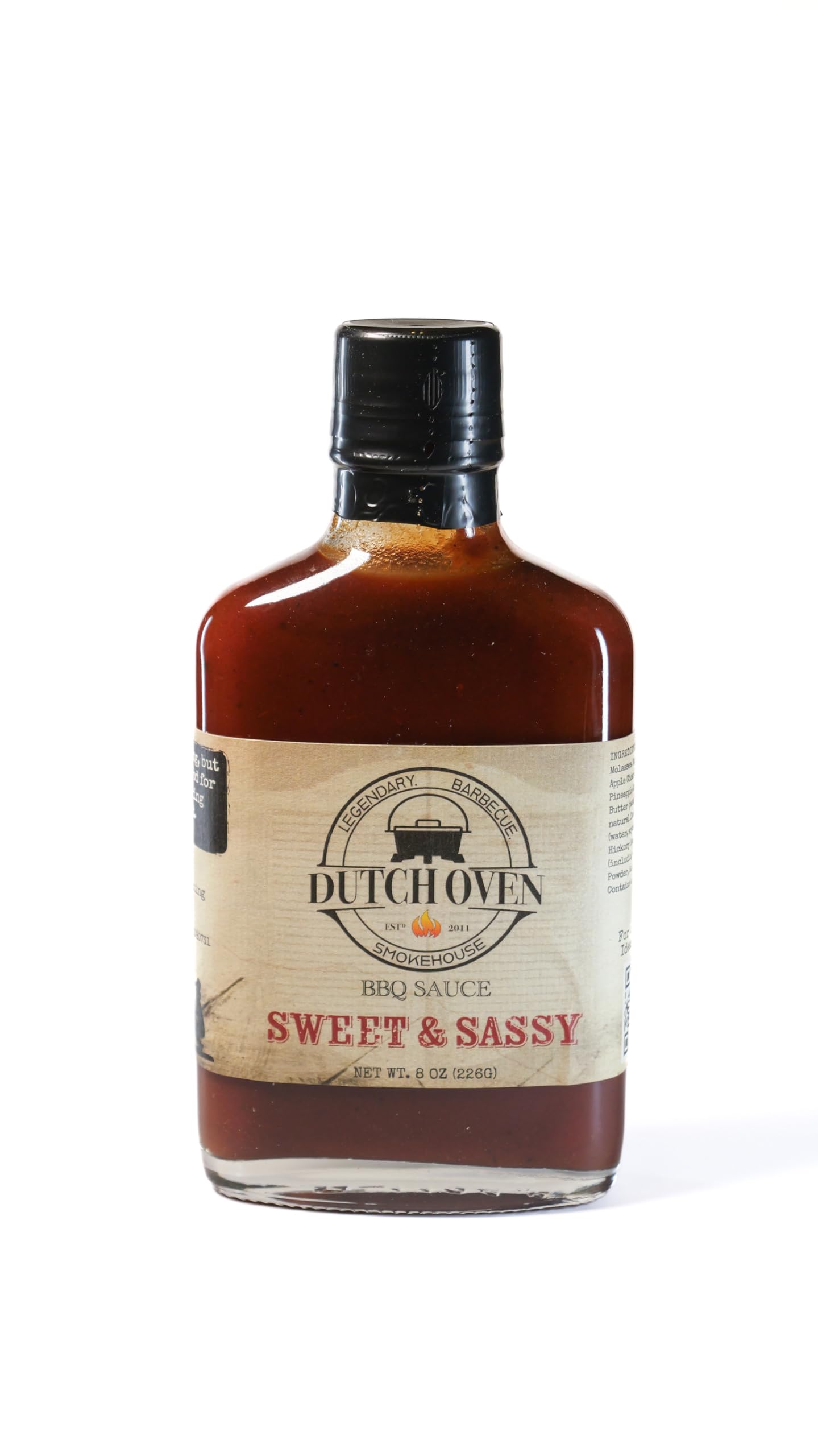 Outback Cookin Brushfire BBQ & Dipping Sauce - Hot & Spicy Barbecue Sauce - Perfect for Grilling, BBQ, Marinades, Dipping, Chicken, Wings, Pizza, Tacos, Burgers, and Steak Lovers - 8oz Flask Bottle