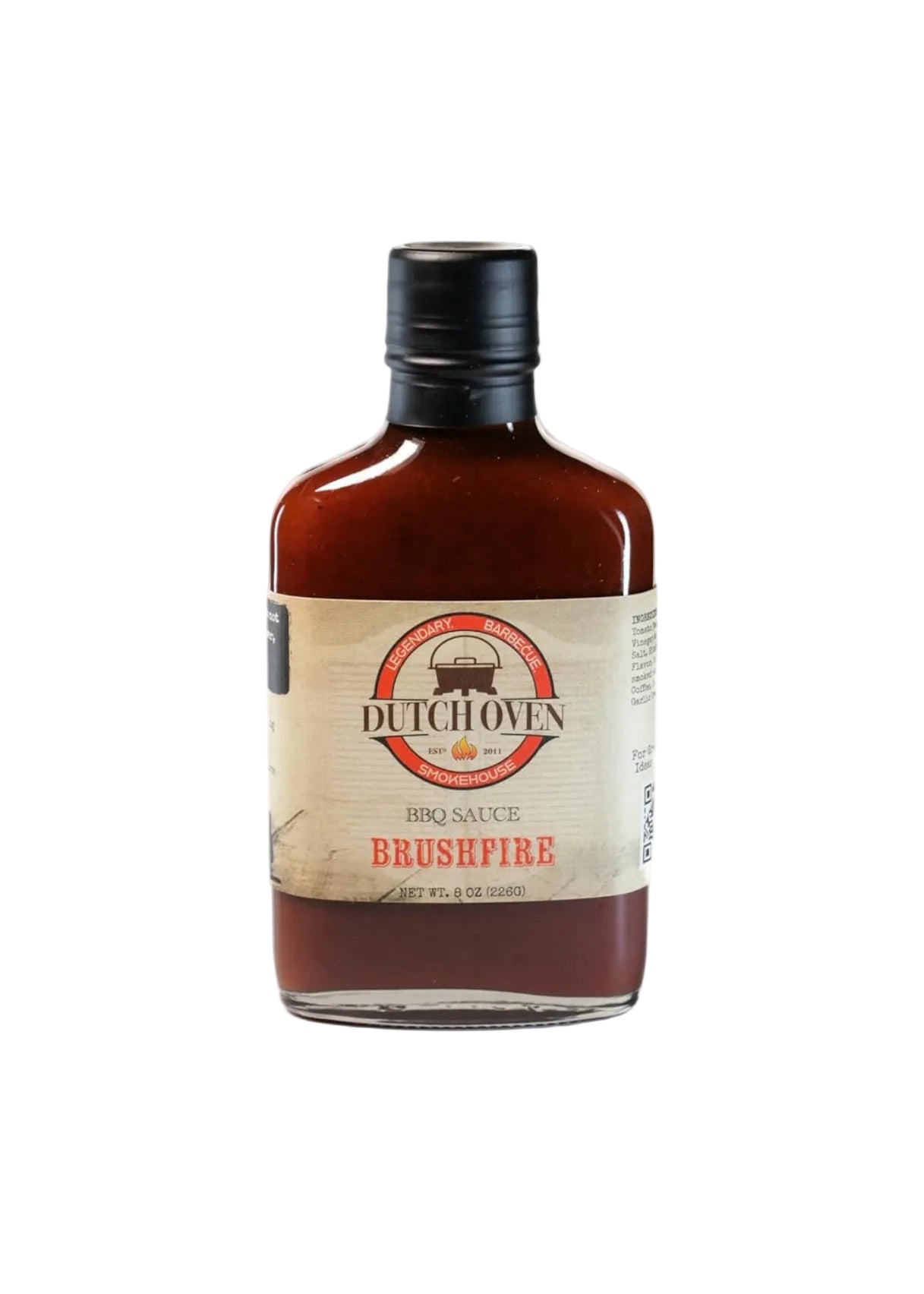 Outback Cookin Brushfire BBQ & Dipping Sauce - Hot & Spicy Barbecue Sauce - Perfect for Grilling, BBQ, Marinades, Dipping, Chicken, Wings, Pizza, Tacos, Burgers, and Steak Lovers - 8oz Flask Bottle