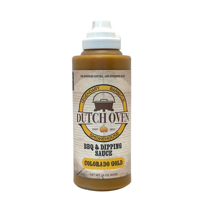 Dutch Oven Brushfire BBQ & Dipping Sauce by Outback Cookin Co. - Texas Spicy. Just Right. Barbecue Sauce - Perfect for Grilling, BBQ, Marinades, Dipping, Chicken, Wings, Pizza, Tacos, Burgers, and Steak Lovers - 16 oz Squeeze Bottle