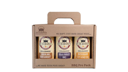 Dutch Oven BBQ Pro Pack II - Chuck Box, Belle Fourche, Motherlode - Handcrafted Smokehouse Seasoning Set for Brisket, Pork & Chicken - All-Natural, Bold Western Flavors BBQ Rubs - 3x10.5oz