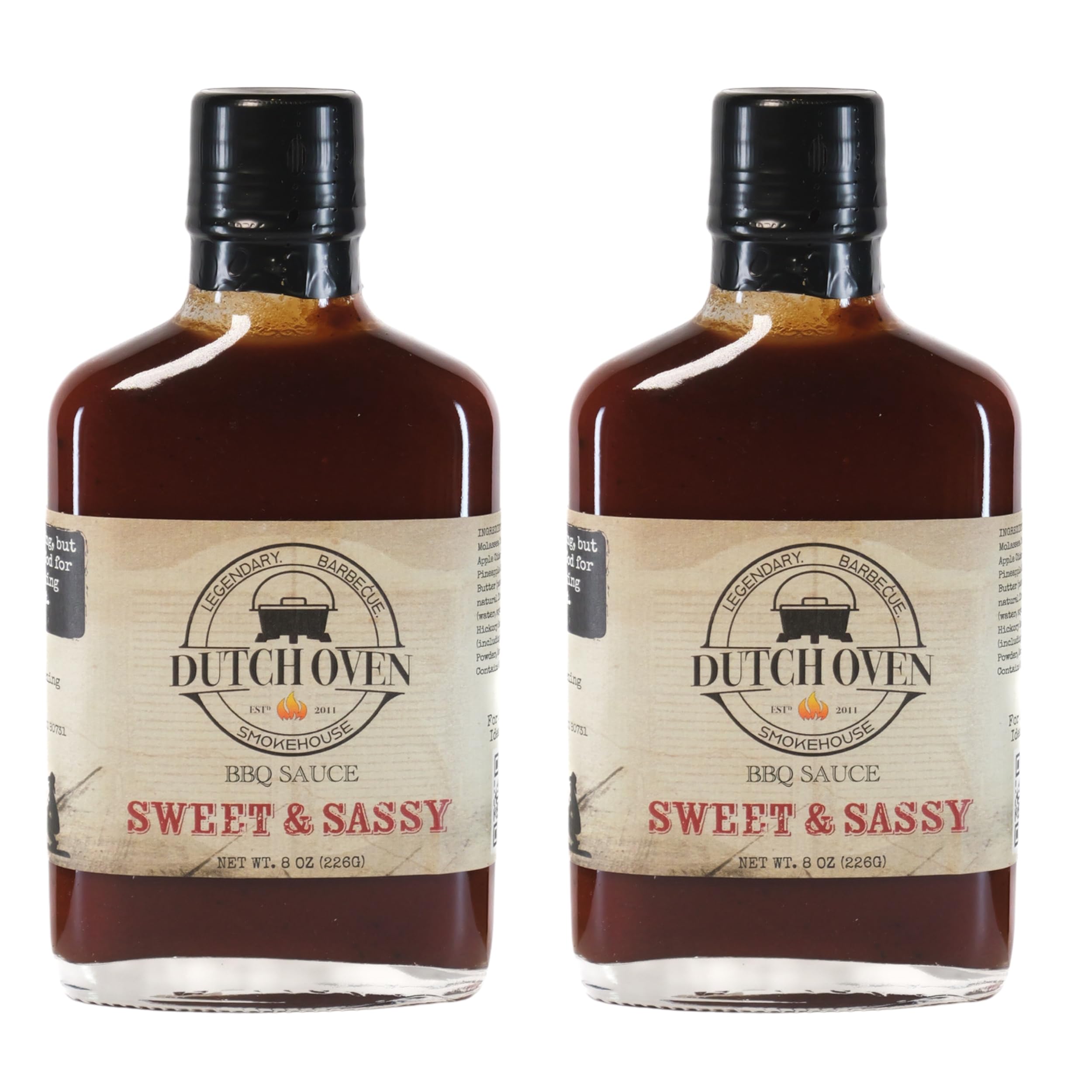 Outback Cookin Brushfire BBQ & Dipping Sauce - Hot & Spicy Barbecue Sauce - Perfect for Grilling, BBQ, Marinades, Dipping, Chicken, Wings, Pizza, Tacos, Burgers, and Steak Lovers - 8oz Flask Bottle