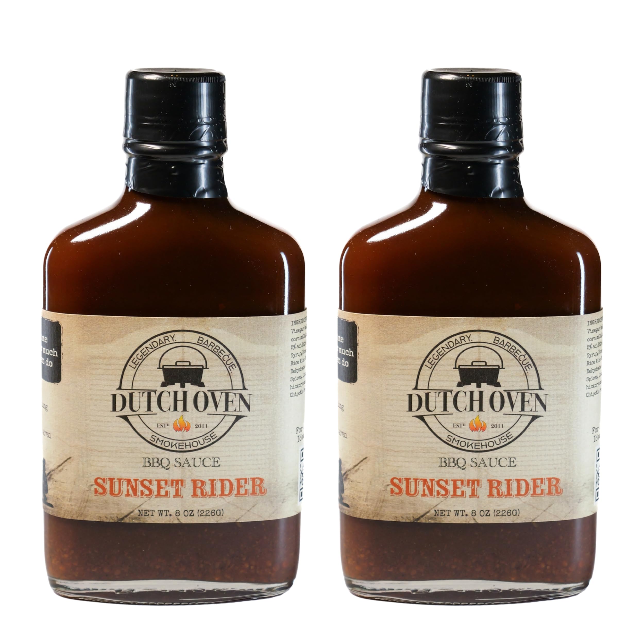 Outback Cookin Brushfire BBQ & Dipping Sauce - Hot & Spicy Barbecue Sauce - Perfect for Grilling, BBQ, Marinades, Dipping, Chicken, Wings, Pizza, Tacos, Burgers, and Steak Lovers - 8oz Flask Bottle