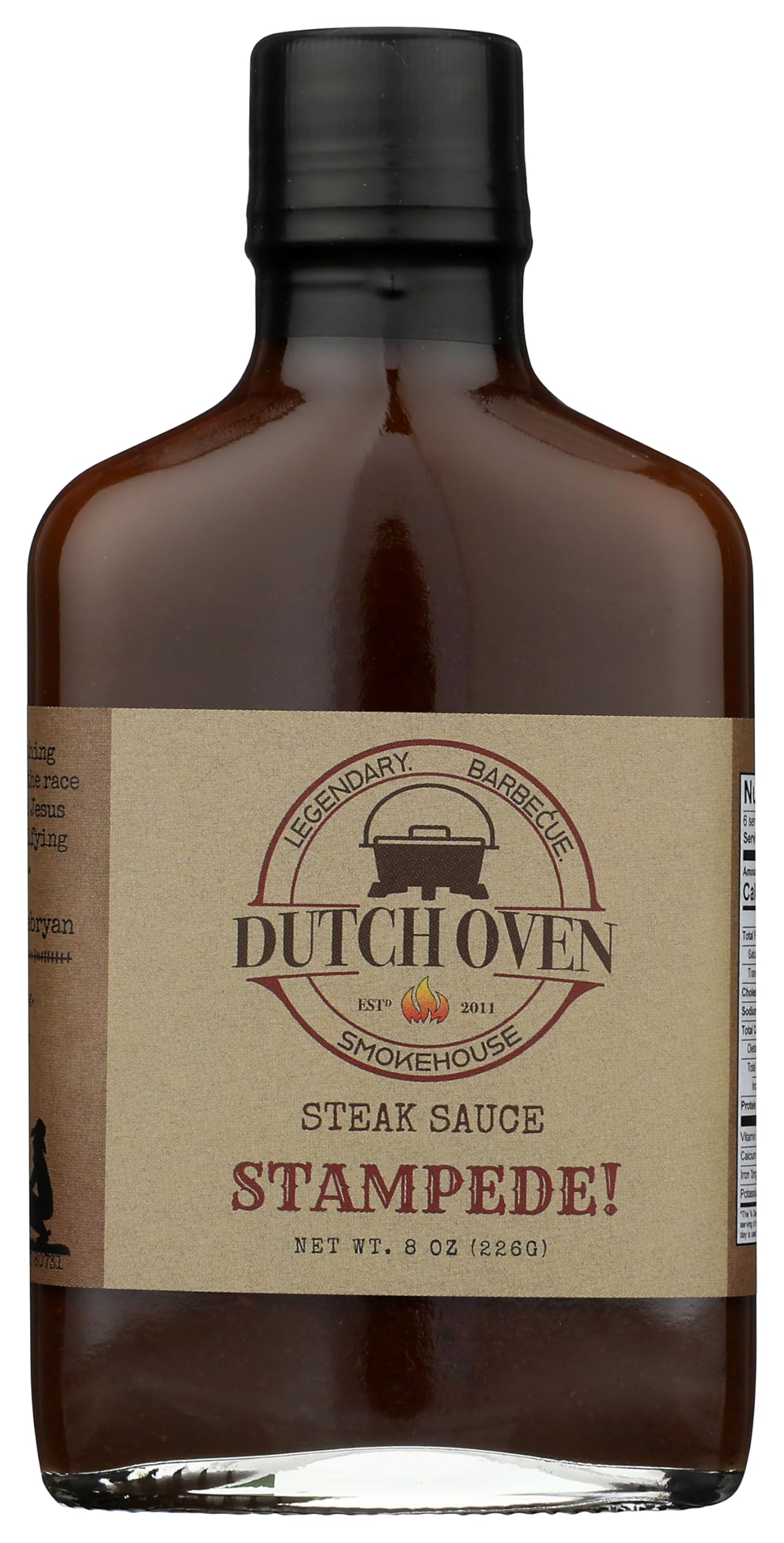 Outback Cookin Brushfire BBQ & Dipping Sauce - Hot & Spicy Barbecue Sauce - Perfect for Grilling, BBQ, Marinades, Dipping, Chicken, Wings, Pizza, Tacos, Burgers, and Steak Lovers - 8oz Flask Bottle
