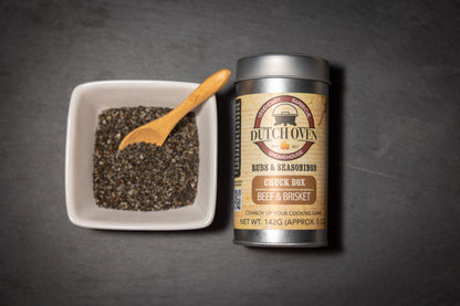Dutch Oven Chuckbox Beef & Brisket Rub 5oz – Dutch Oven Smokehouse Flagship Blend