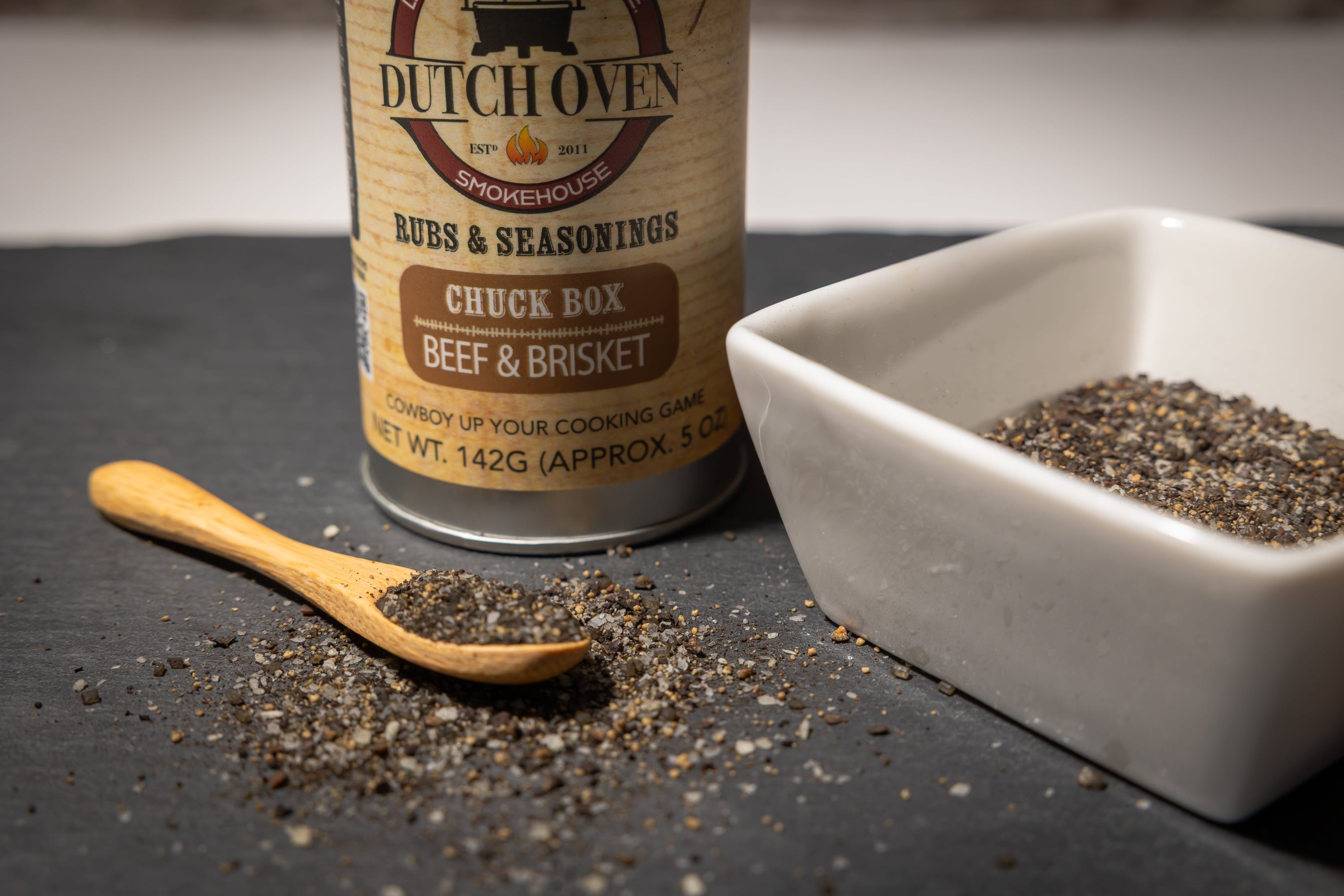 Dutch Oven Chuckbox Beef & Brisket Rub 5oz – Dutch Oven Smokehouse Flagship Blend