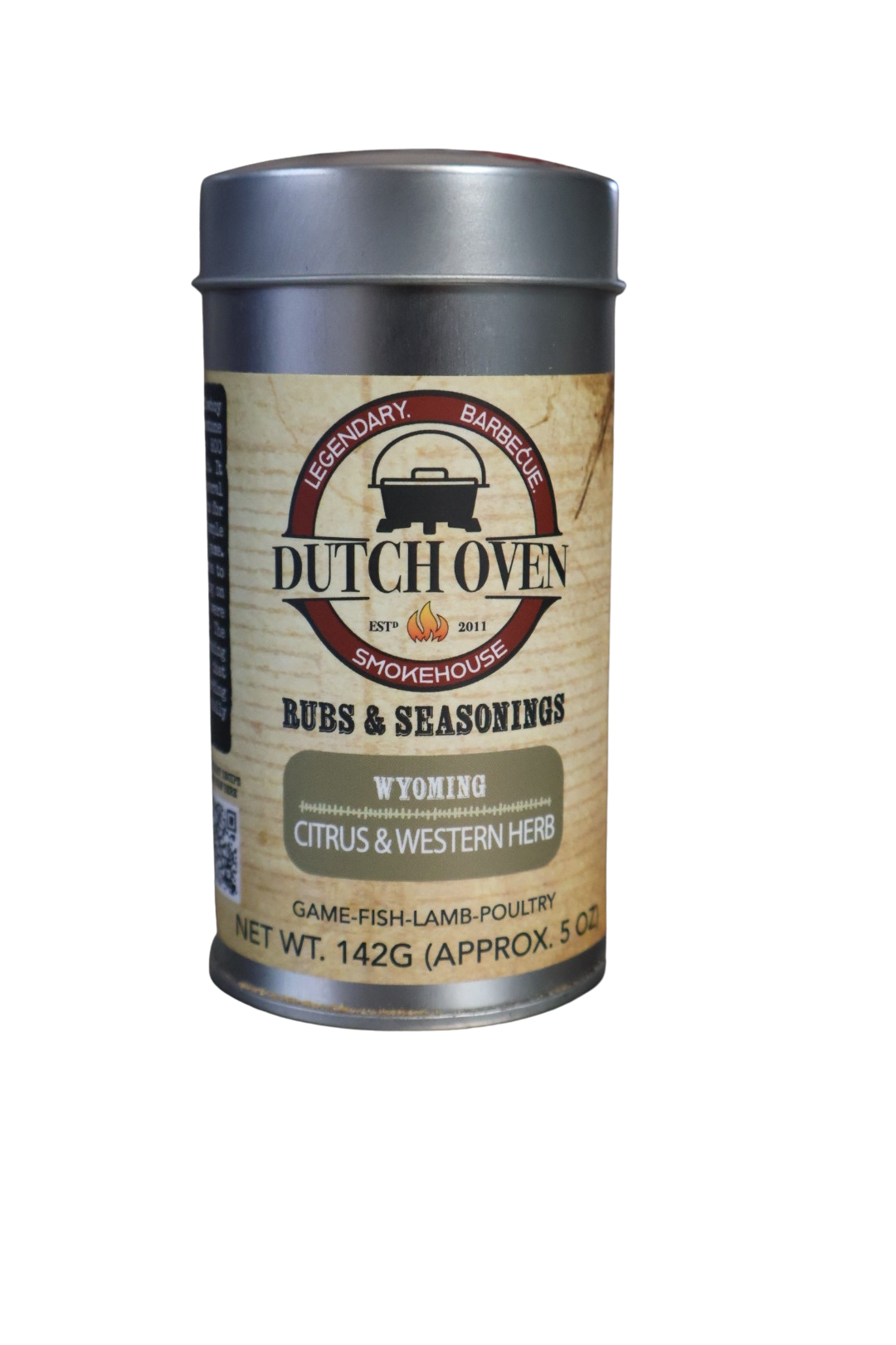 Wyoming Game & Fish Rub 5oz - Dutch Oven Smokehouse