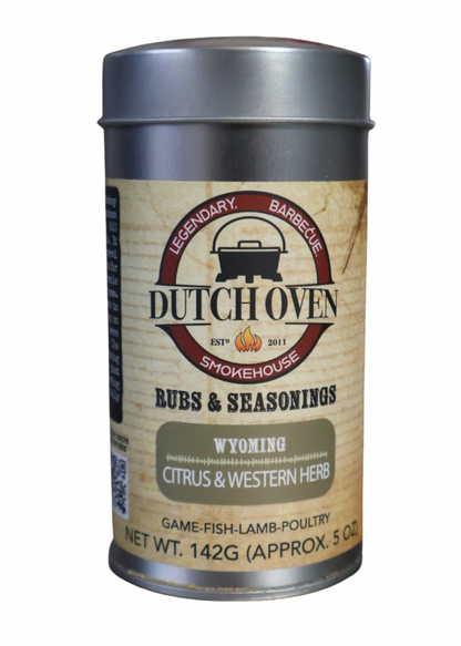 Wyoming Game & Fish Rub 5oz - Dutch Oven Smokehouse